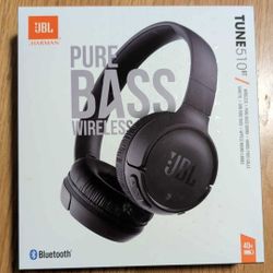 JBL Tune 510BT Pure Bass Wireless Headphones