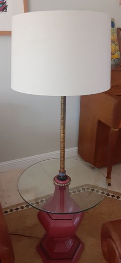 Side lamp table