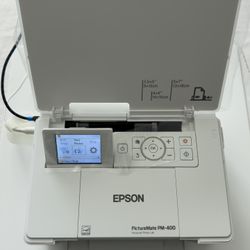 Epson PictureMate PM-400 Wireless Compact Color Photo Printer, white