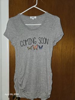 Maternity Size Small Coming Soon Shirt