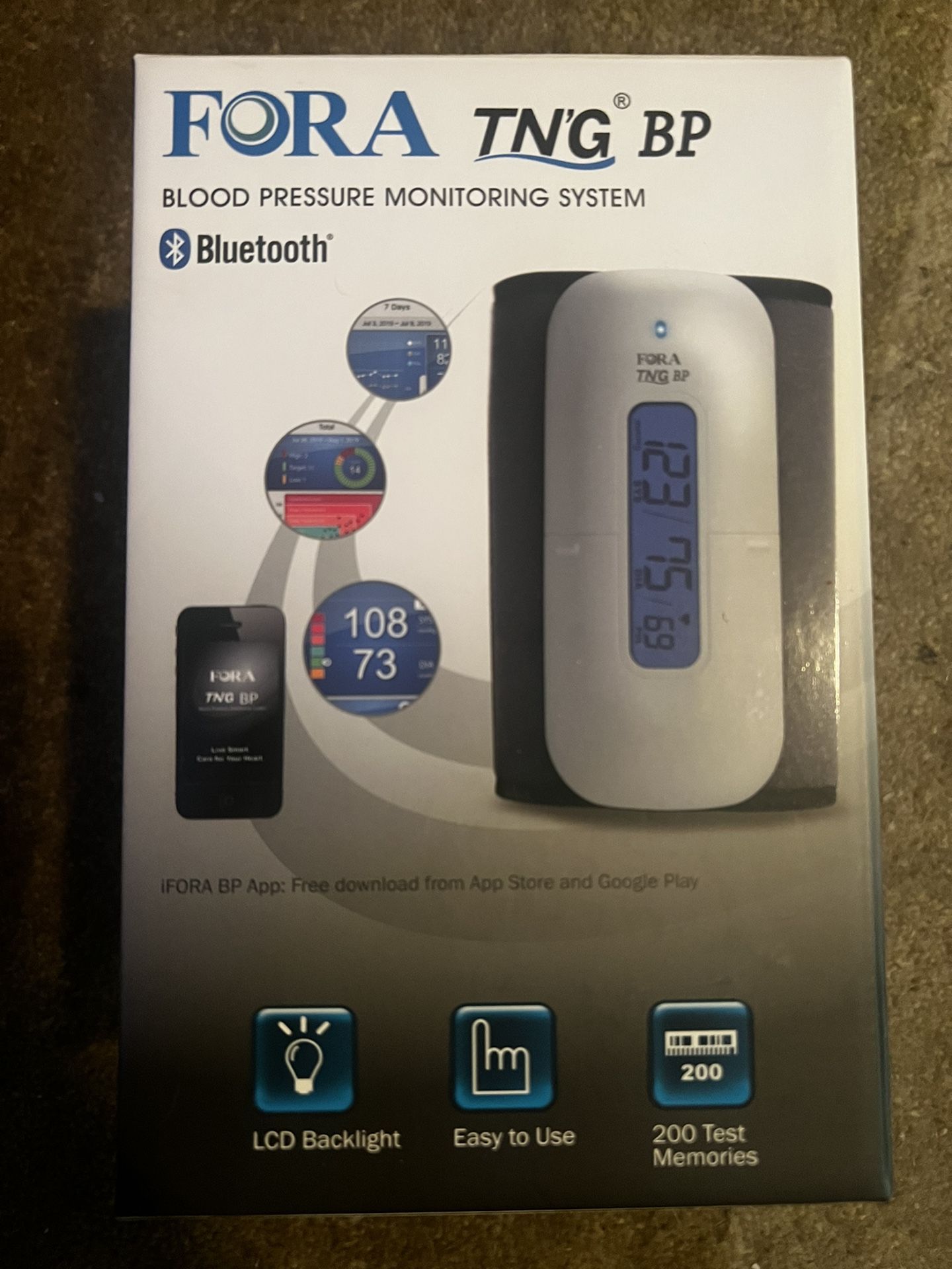 FORA P20b Arm Type Talking Bluetooth Blood Pressure Monitor, (Cuff Range  9.4-16.9/24~43cm)