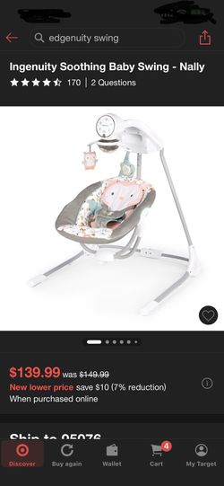 Ingenuity Inlighten soothing Swing -Nally