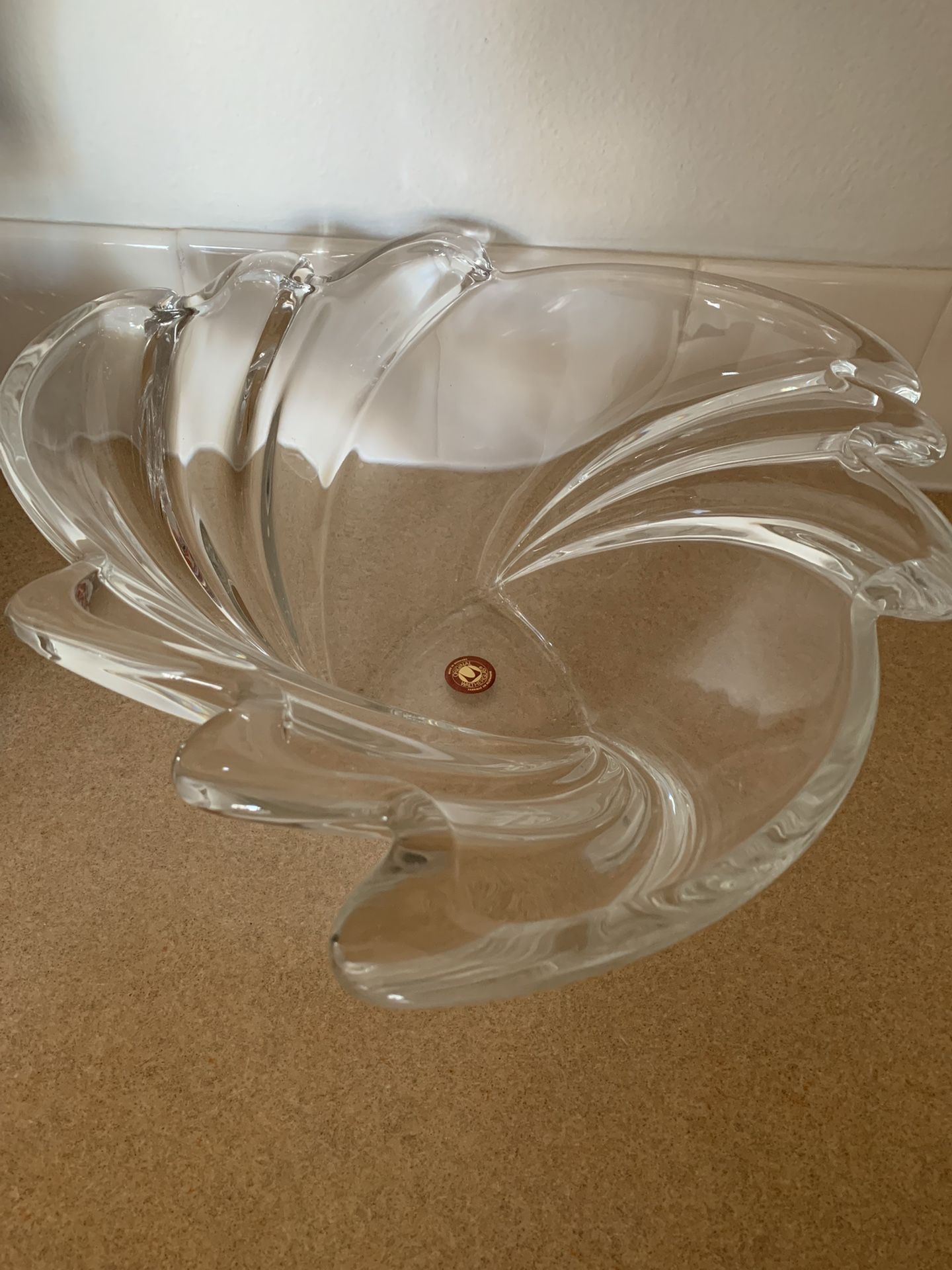Glass vase or decor . new