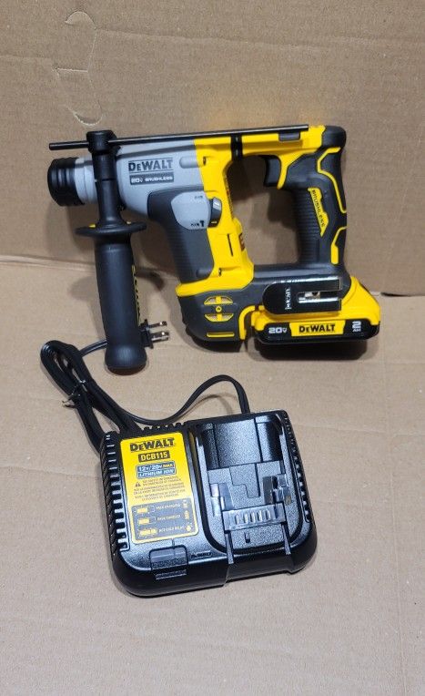 DEWALT
ATOMIC 20V MAX Cordless Brushless Ultra-Compact 5/8 in. SDS Plus Hammer Drill kit