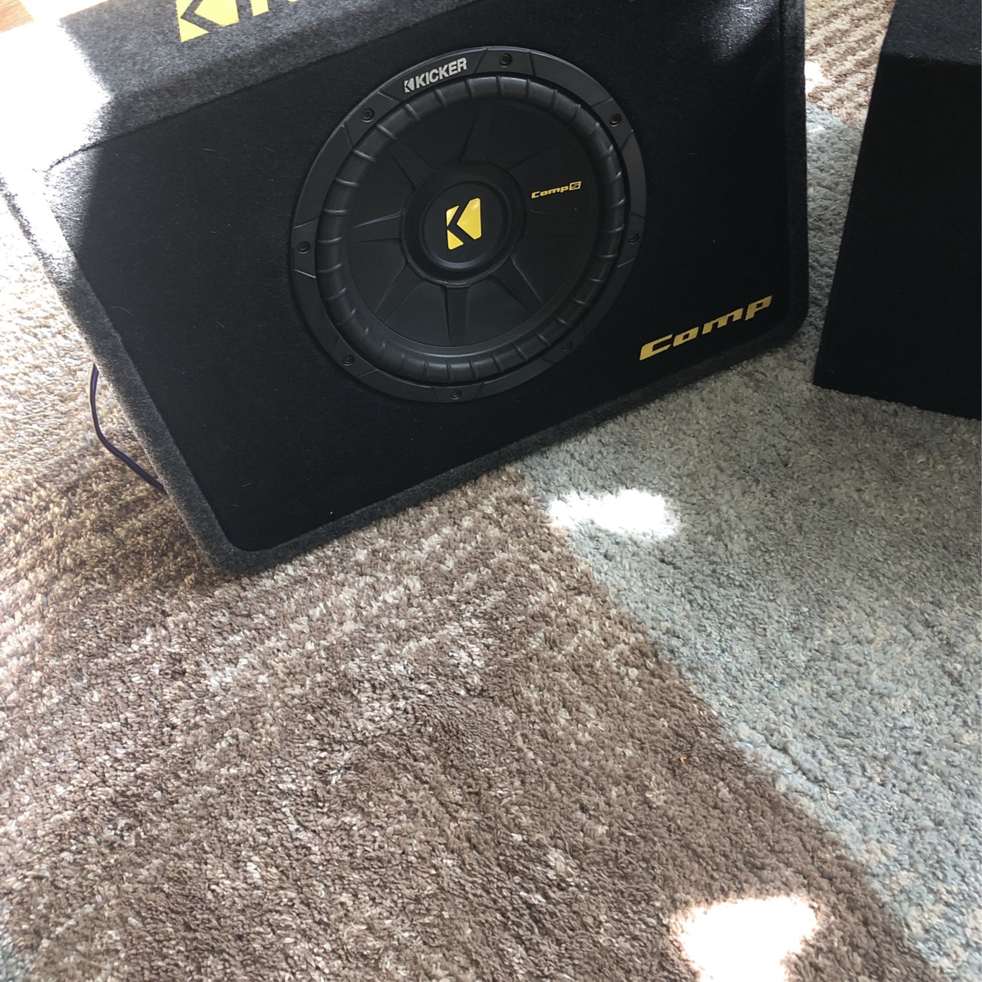 Infinity 12’ Sub Set Plus Infinity Amp/ 10’ Sub Kicker