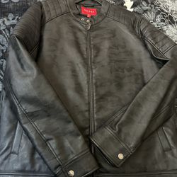Original Guess Leather Jacket New 