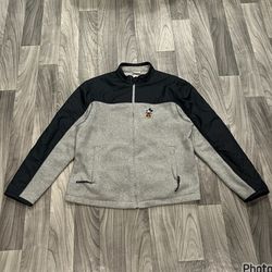 SIZE MEDIUM DISNEY STORE MICKEY MOUSE FULL ZIP EMBROIDERED JACKET