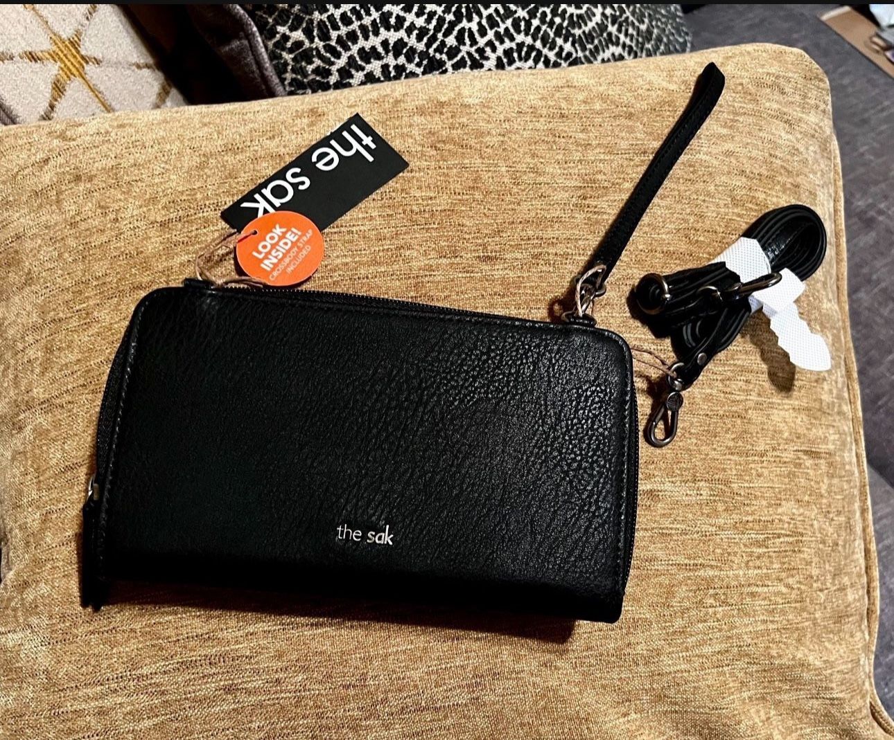 Brand New With Tags THE SAK “IRIS” All-In-One CROSSBODY/WRISTLET/WALLET