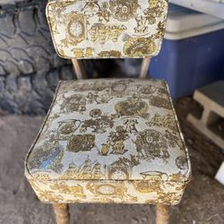 Vintage Storage chair Mid Century 