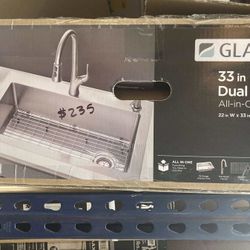 33in Single Bowl Kitchen Sink