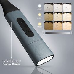 Neck Book Light, Rechargeable LED Night Light Lamp Reading Book Light for Book, 9 Brightness & 360° Flexible Hug Light for Reading, Camping and Repair