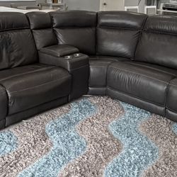 Leather Sectional 