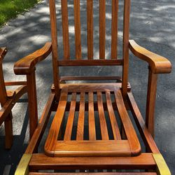 Chairs—Vintage Teak Folding Deck Chairs