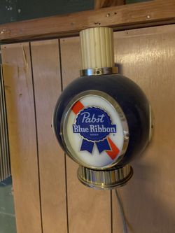 Pabst Blue Ribbon Light Up Wall Sconce $150 obo