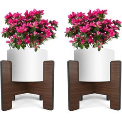 Set Of 2 Potted Plant Holders