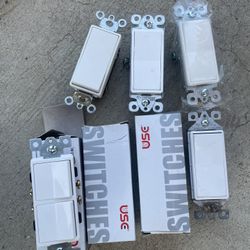 Electritian switch interruptor. 7 pieces