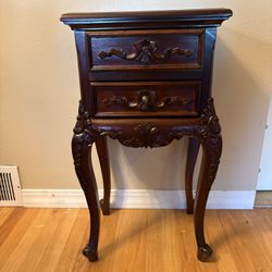 Antique French Provincial Side Table / Nightstand – Late 1800s
