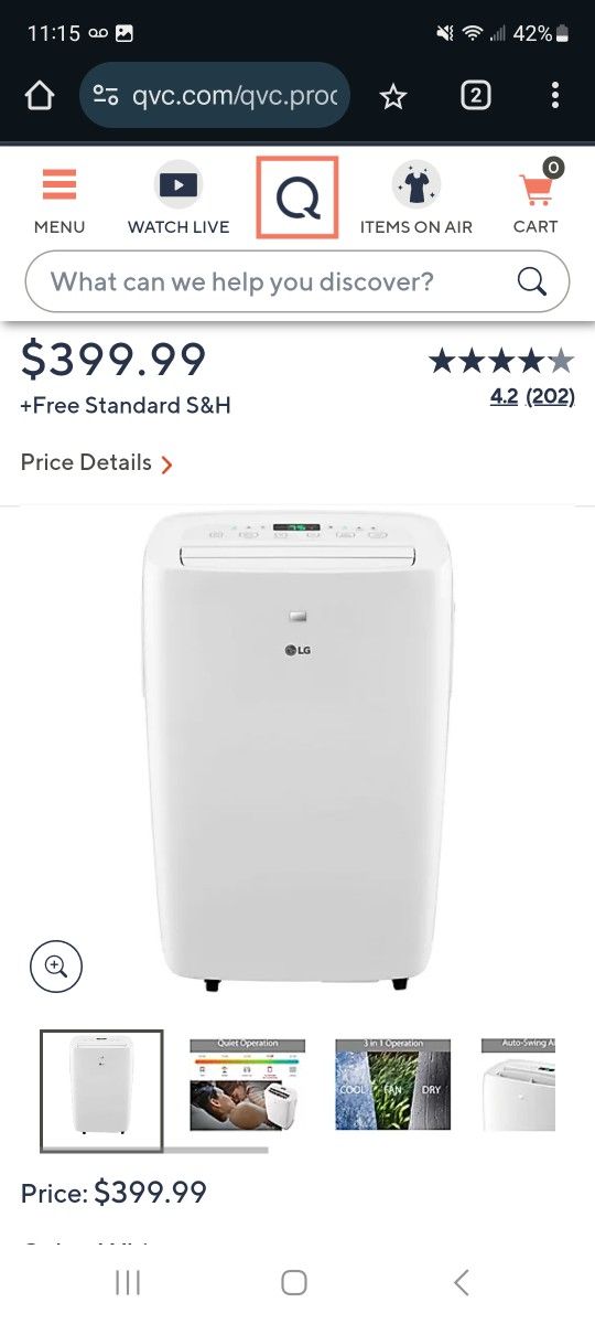 LG Portable AC Unit
