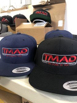 12 Snapbacks With Your Design or Logo Custom Embroidery $180