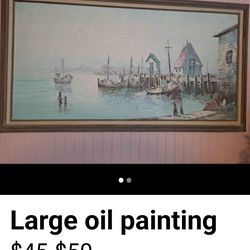 Large oil painting