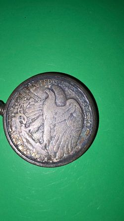 1939 -S  half  dollar  mount as necklace