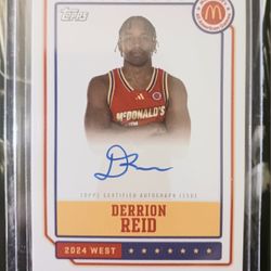 Really Nice Derrion Reed Rookie, Auto Card MINT 