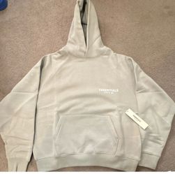 Essentials Fear of God Pullover Hoodie Unisex Gray Fleece, XS