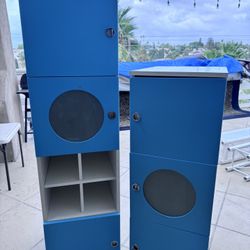 Blue And White Cabinets 