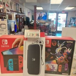 Nintendo Switch Oled & Pokemon Edition Brand New With Free Case Cash Deal $359
