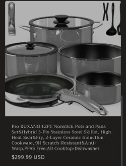 Duxano 12 Piece Non Stick Set