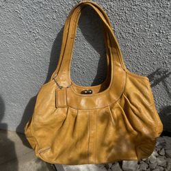 Vintage Coach Ergo Kisslock Satchel Shoulder Bag 