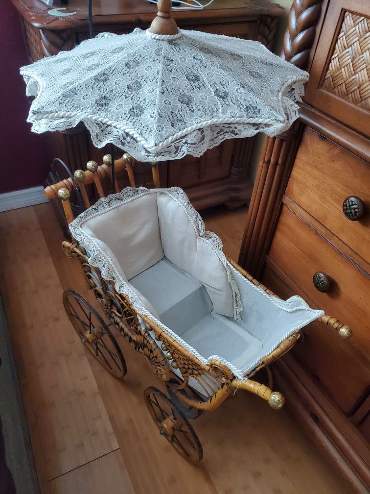Antique Baby Doll Carriage $200