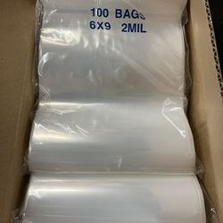 6” X 9” Reclosable Bags, 2MM Thick, New