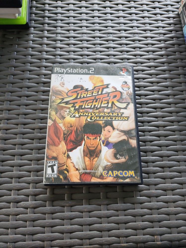 PS2 - Street Fighter Anniversary Collection - Tested