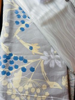 FREE-NEW-Cotton Shower Curtain and Liner