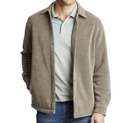 NWT Copper&Oak men’s premium shirt jacket Tan Size XL