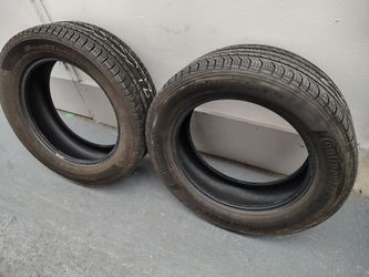 2 tires 235/55/18 Continental all season