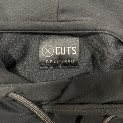 Cuts Split Hem Hoodie