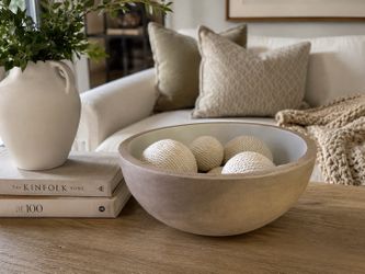 Large Decorative Wood Bowl