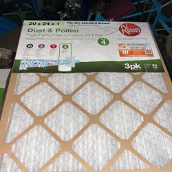 Rheem Air Filters. Several Different Sizes 