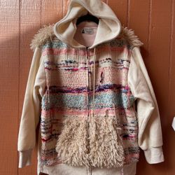 leur logette woman wool/cotton hoodie Size: 1