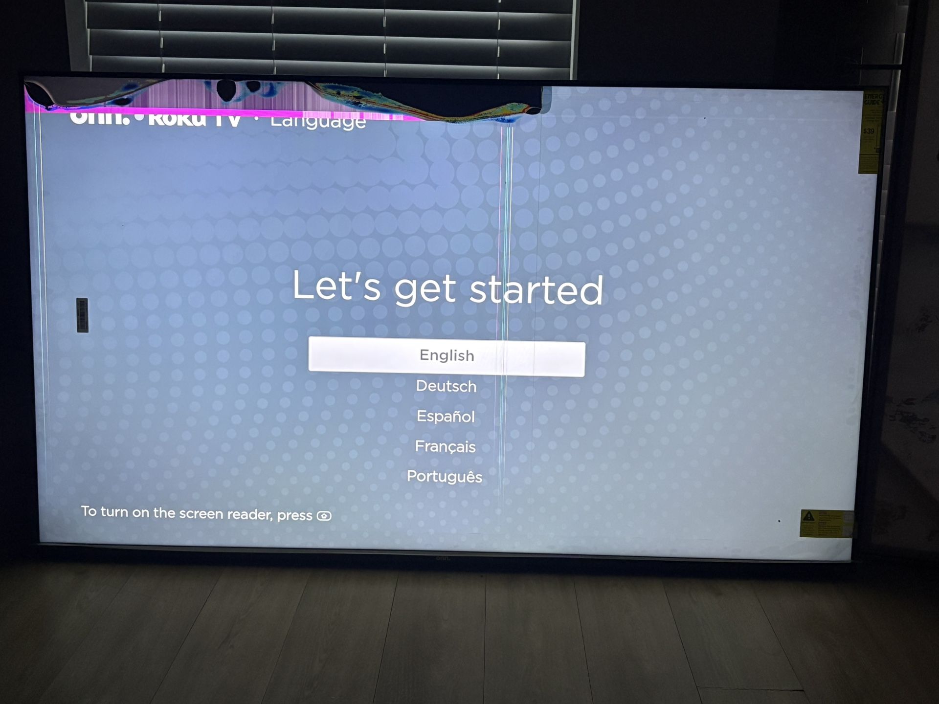 65 inch Roku tv