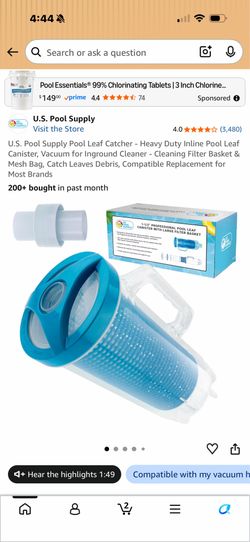 Swimming pool leaf catcher brand new filter vacuum