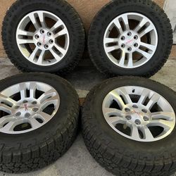 Stock 18 GMC Sierra Chevy Silverado $600   llantas 265 65 18