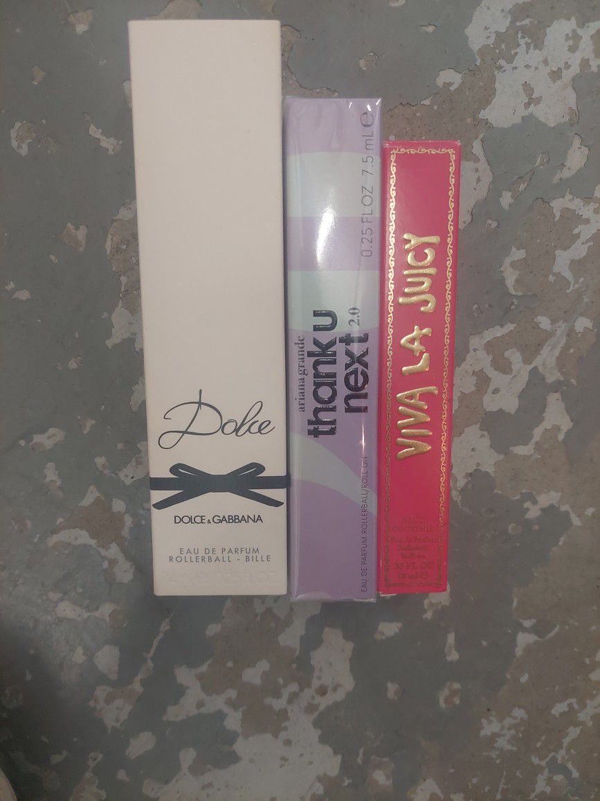 3 NEW unopened and unused Travel Size Perfumes