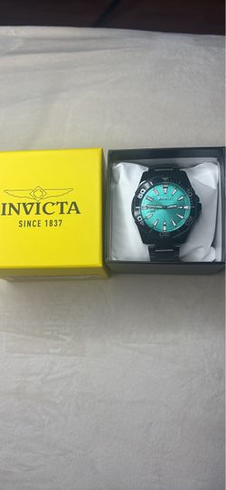 Invicta Black & Turquoise Watch – Original Box