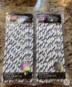 NFL New England Patriots Paper Straws 2-Pack