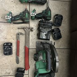 Metabo Tools With Hammer & Nail Puller 