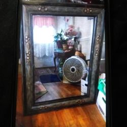 Big Heavy Vintage Wall Mirror With Fruit Design,$35, Its 49 1/2 In Tall And 37 1/2 In Wide