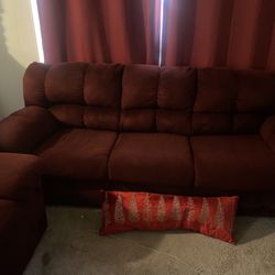 Burgundy Sofa